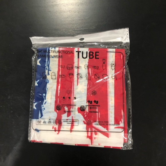 American flag face shield/ tube bandana - Picture 3 of 9